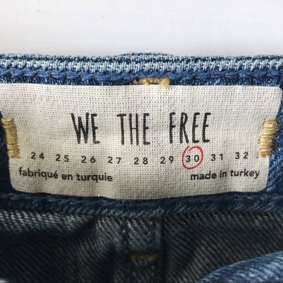 Free People We The Free Denim Skirt Jean Sz 30 - Picture 8 of 8